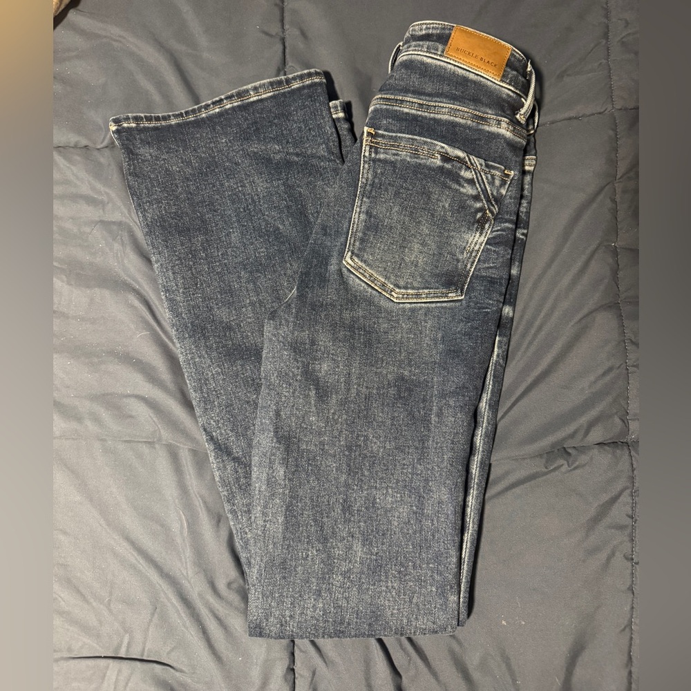 Buckle black jeans